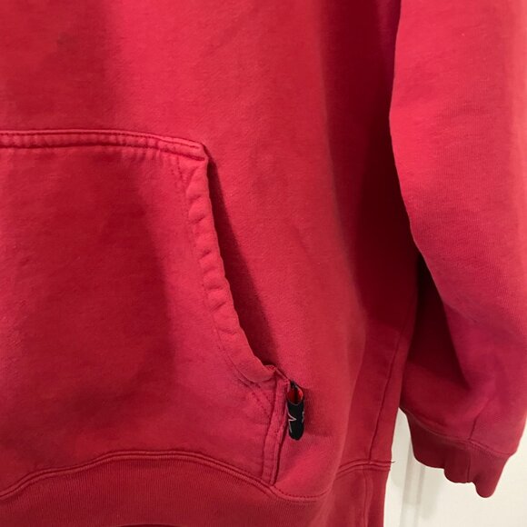 Top Heavy Clothing 💀 2000s Y2K Skull - Skater - Pullover Hoodie - Red & Black - Picture 4 of 10